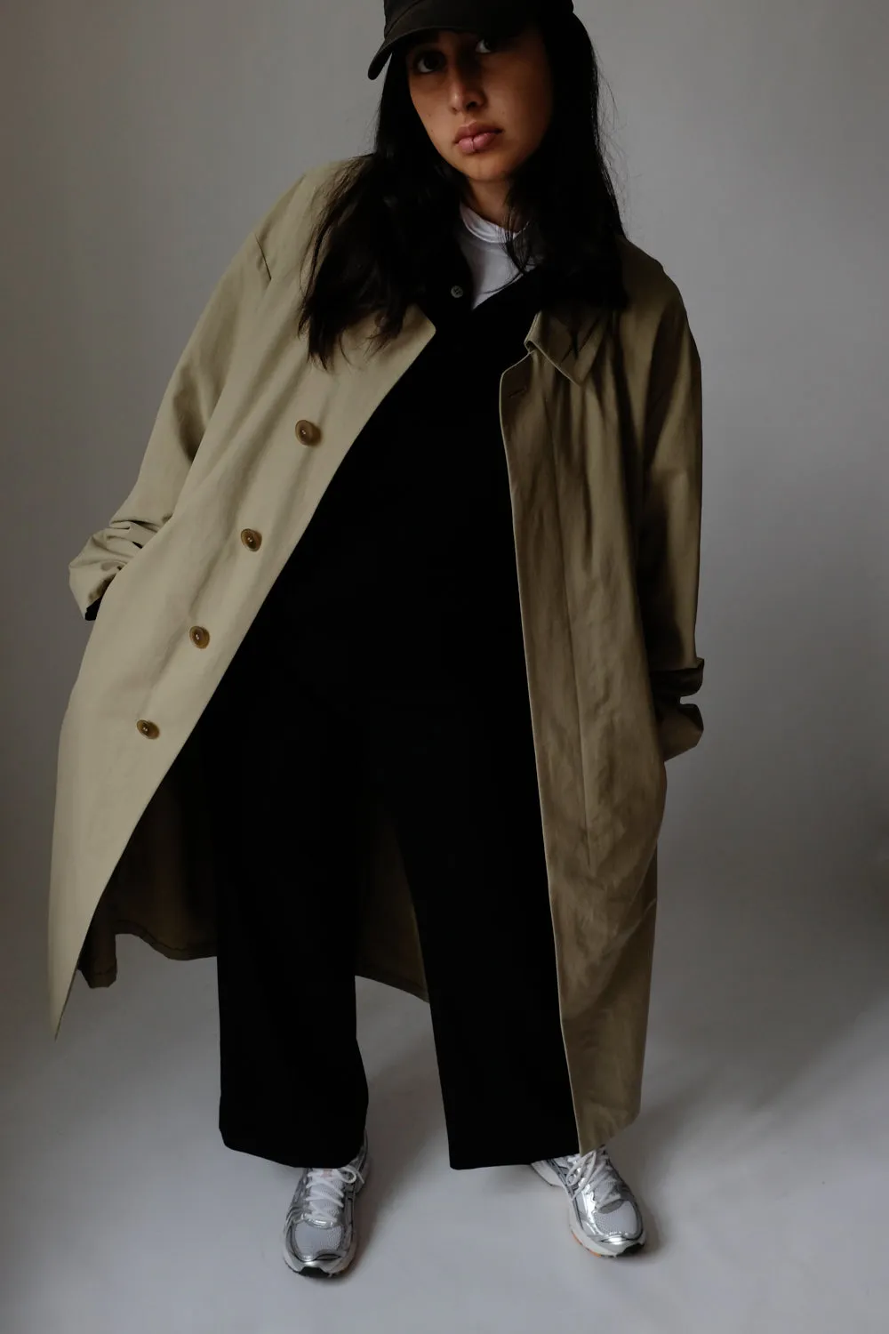 0063_CLEAN CLASSY BEIGE TRENCH COAT