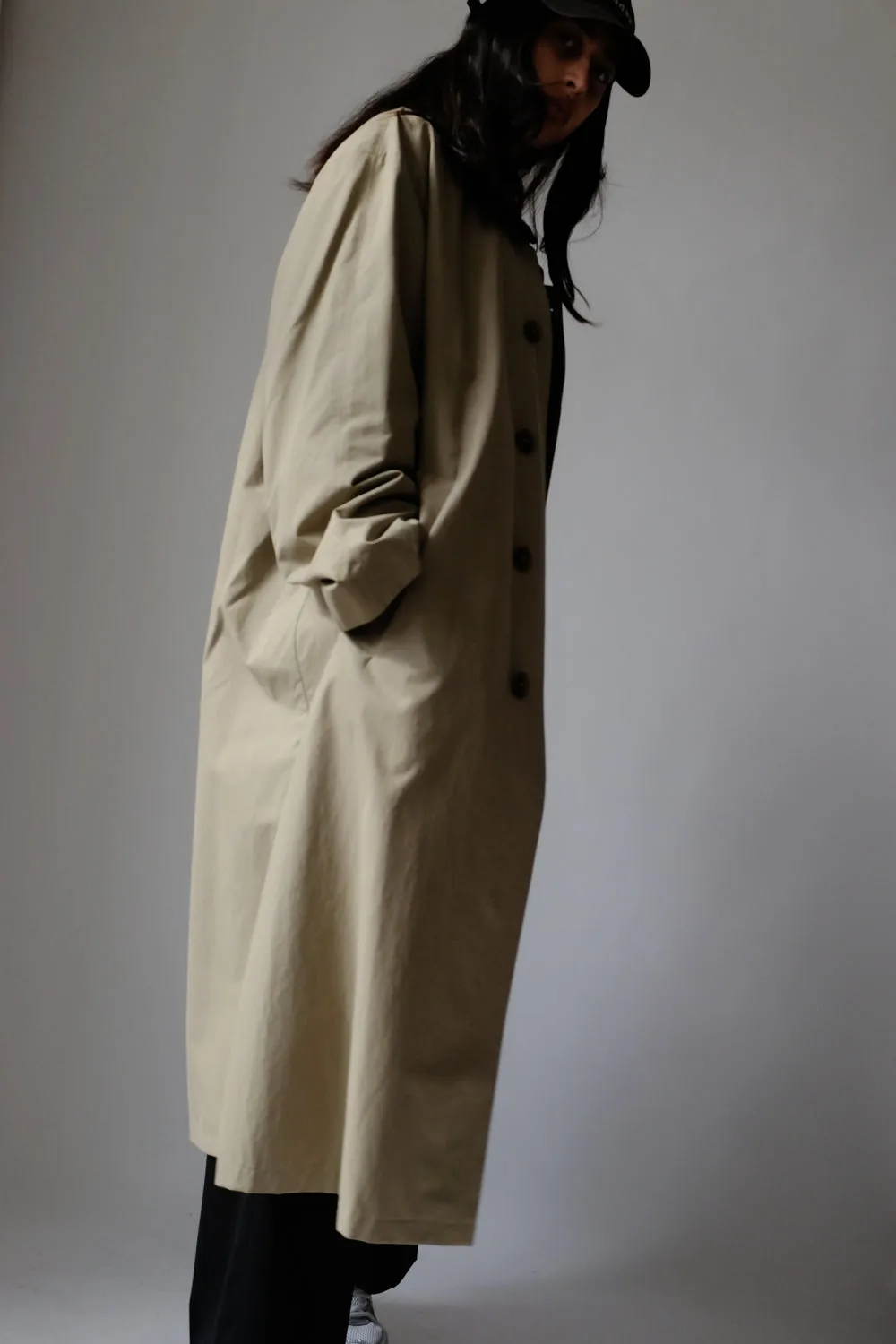 0063_CLEAN CLASSY BEIGE TRENCH COAT