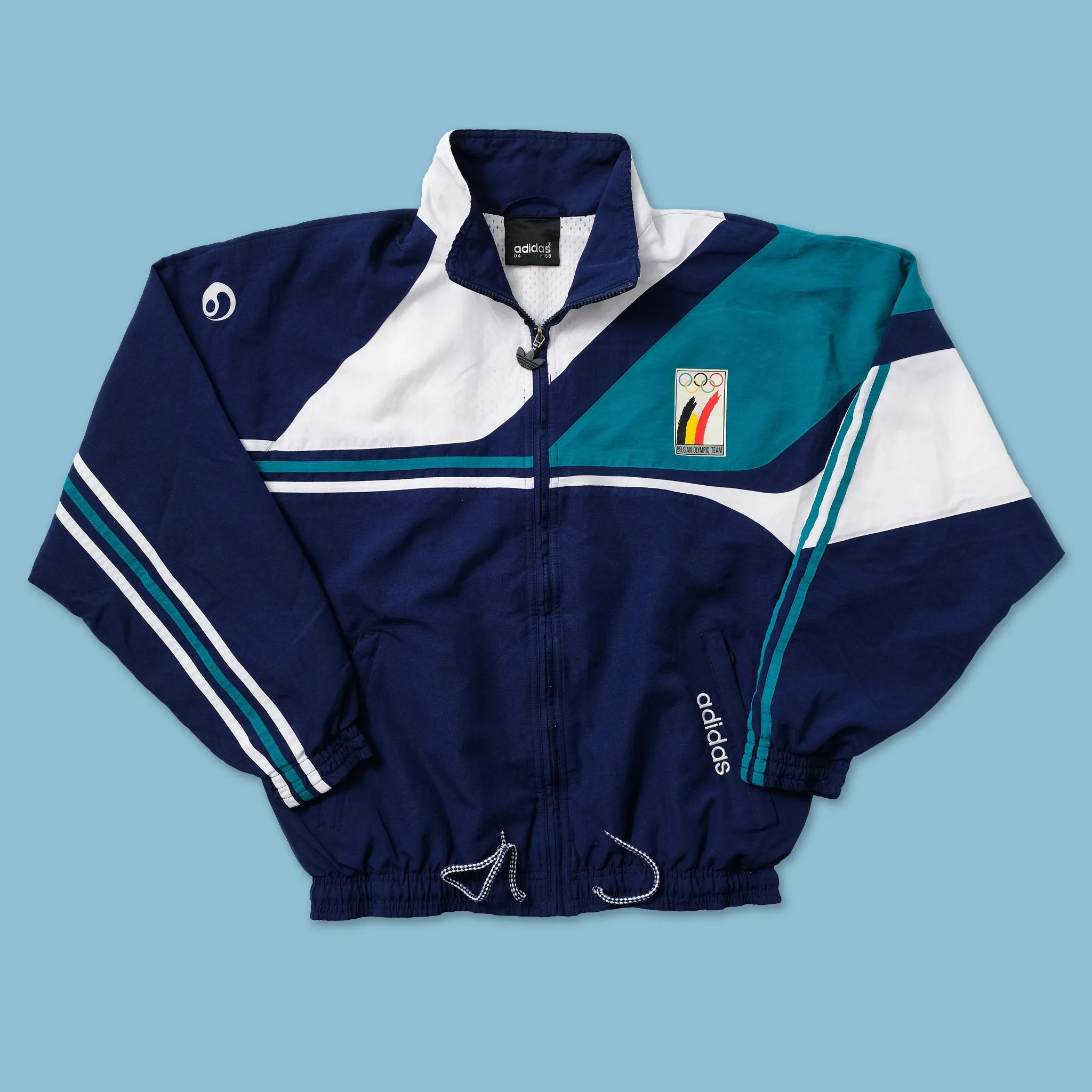 1996 adidas Olympics Belgium Track Jacket Small