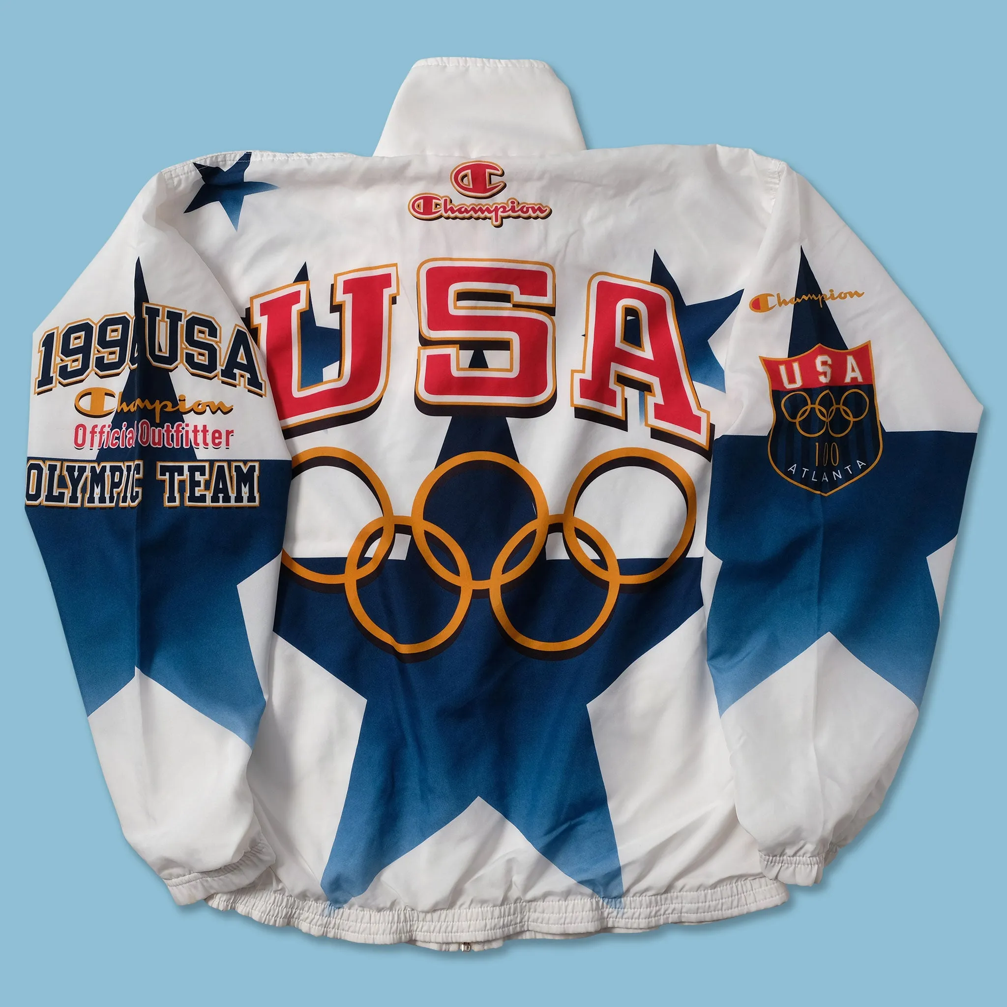 1996 Champion USA Olympic Team Track Jacket Small