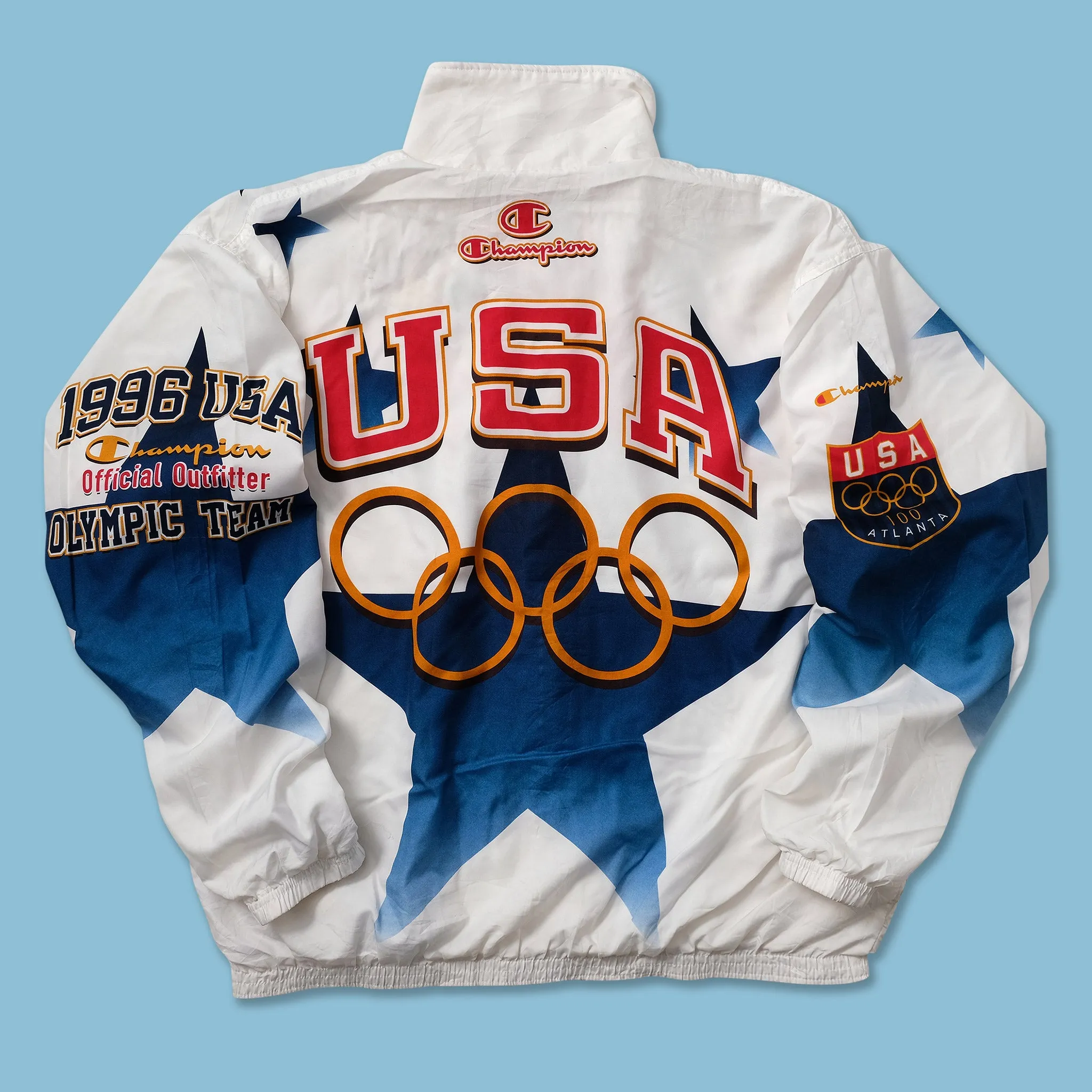 1996 Champion USA Olympic Team Track Jacket XLarge