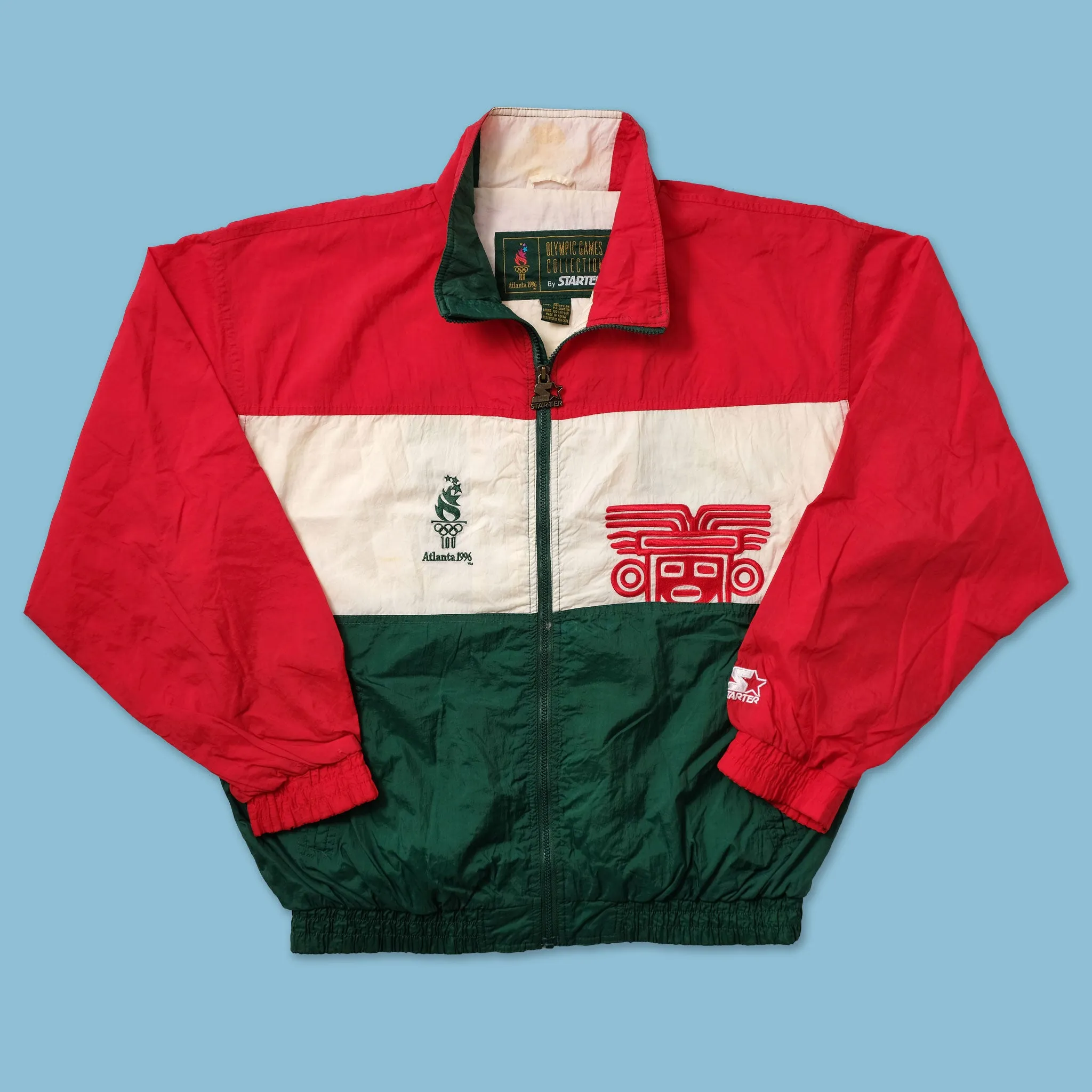 1996 Starter Atlanta Olympics Mexico Track Jacket XLarge