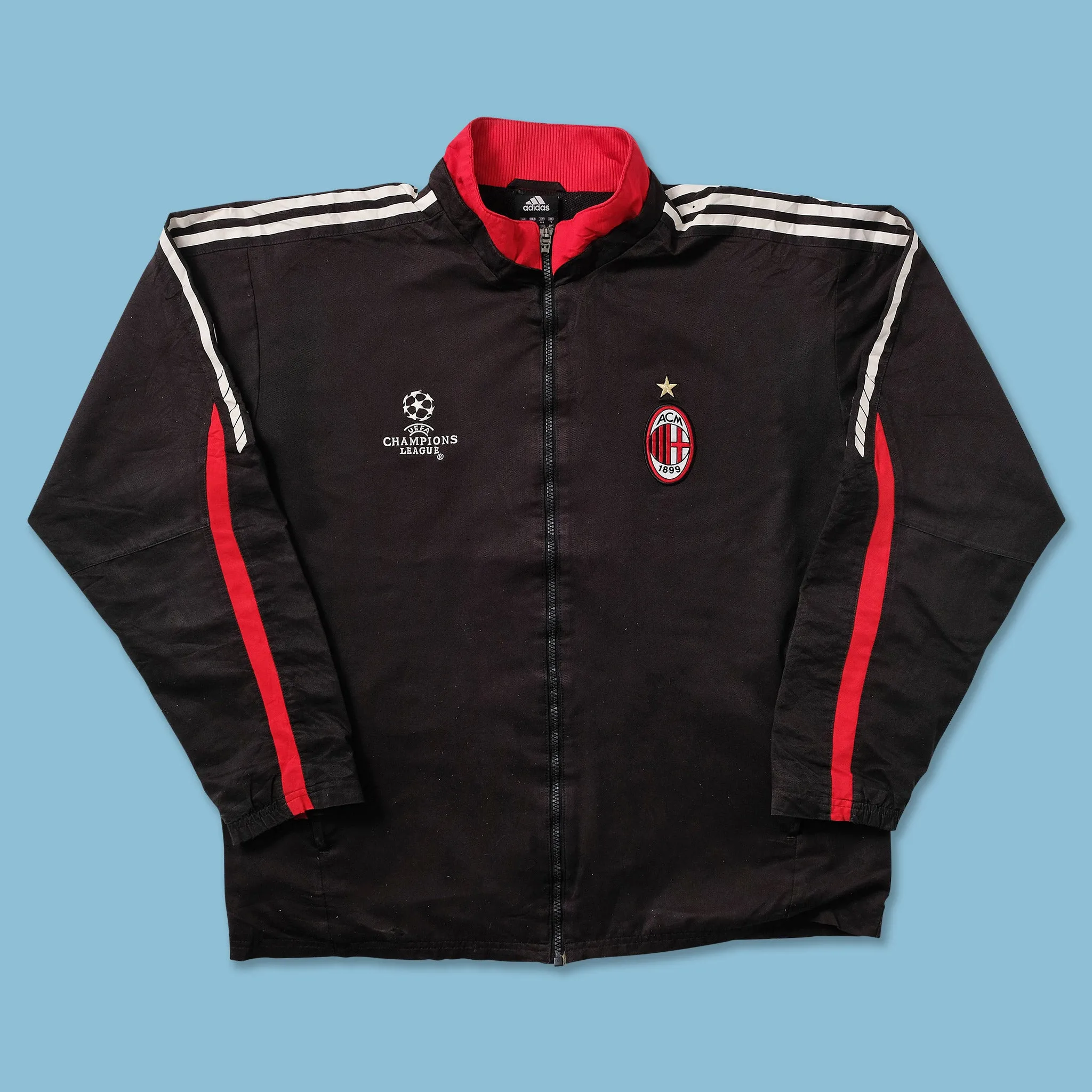 2005 adidas AC Milan Track Jacket Large