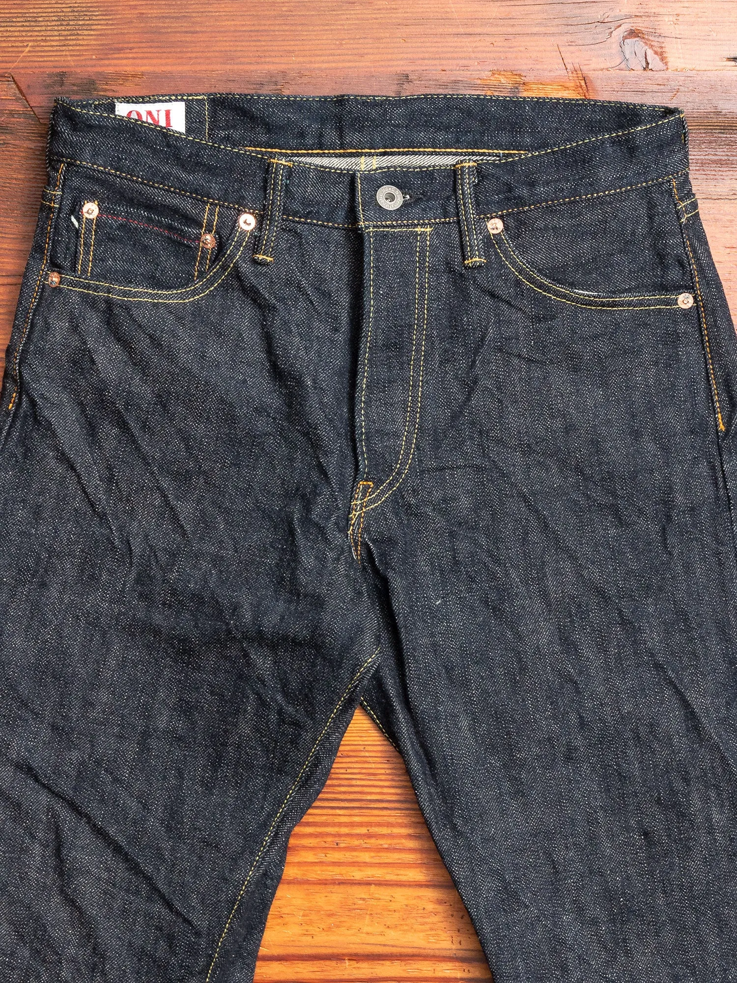 246-GC16 "Greencast" 16oz Selvedge Denim - Clean Straight Fit