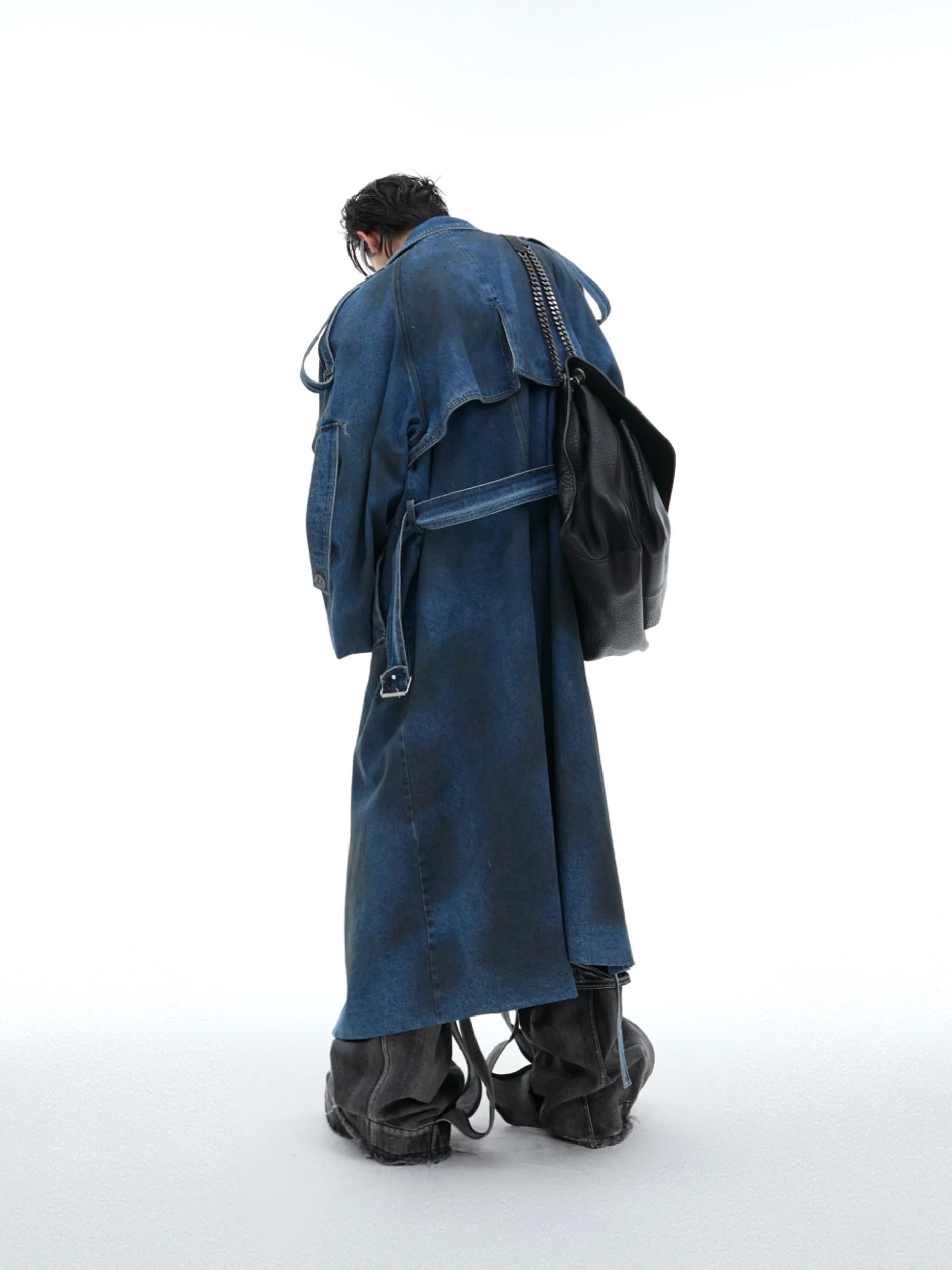 【24s Sep.】Washed Long Denim Coat