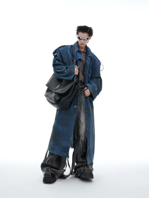 【24s Sep.】Washed Long Denim Coat