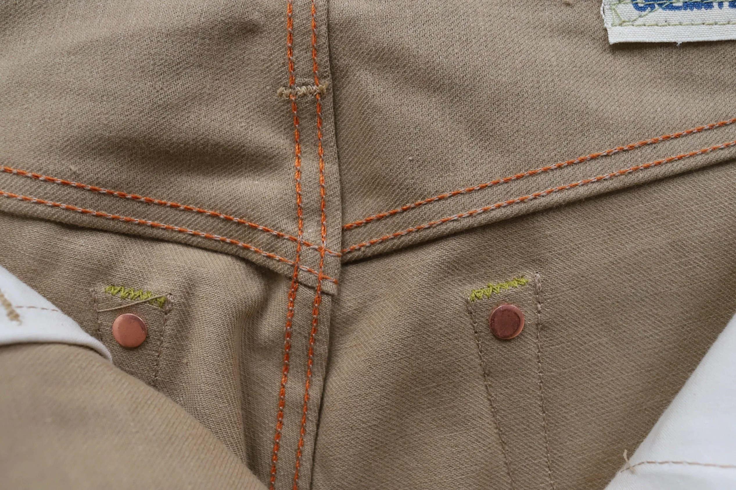 303 Fullcut Tan Selvedge Denim Jeans