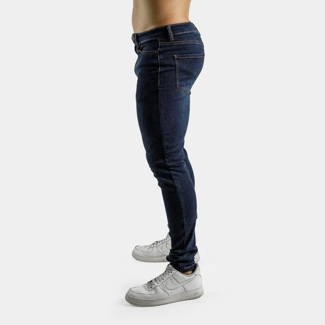 Active Tapered Slim Fit Jeans - Deep Indigo