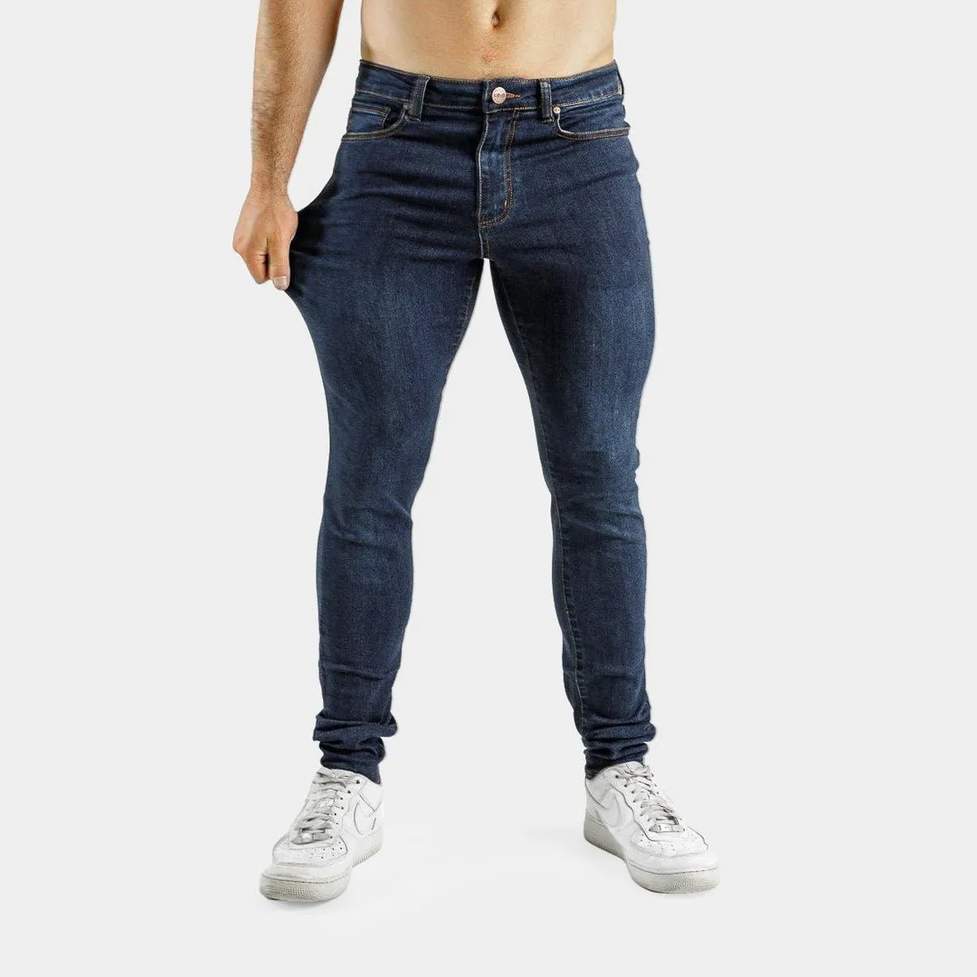 Active Tapered Slim Fit Jeans - Deep Indigo