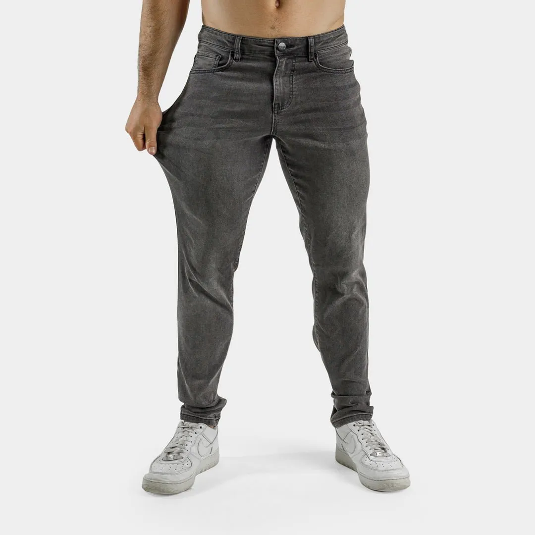 Active Tapered Slim Fit Jeans - Grey