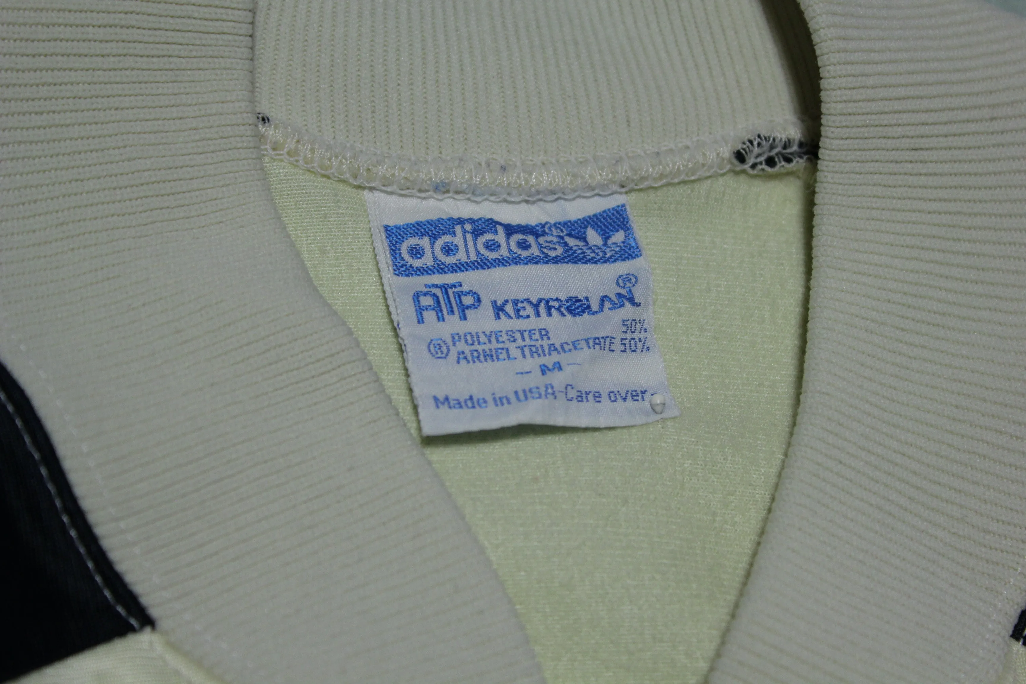 Adidas ATP Keyrolan Vintage Made in USA 80's Striped Track Warm Up Jacket