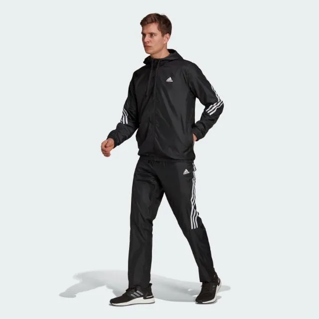 Adidas Sportswear Hooded Men Lifestyle Suit Black