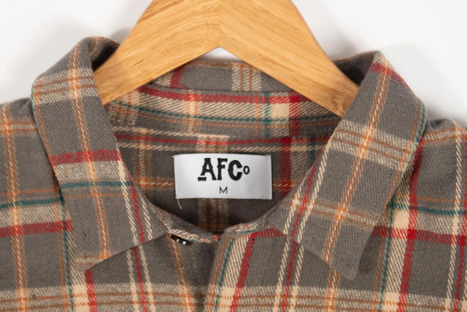 AFC Grey Plaid Women’s Flannel Shirt