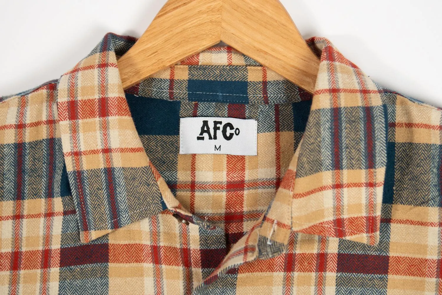 AFC Mustard Plaid Women’s Flannel Shirt