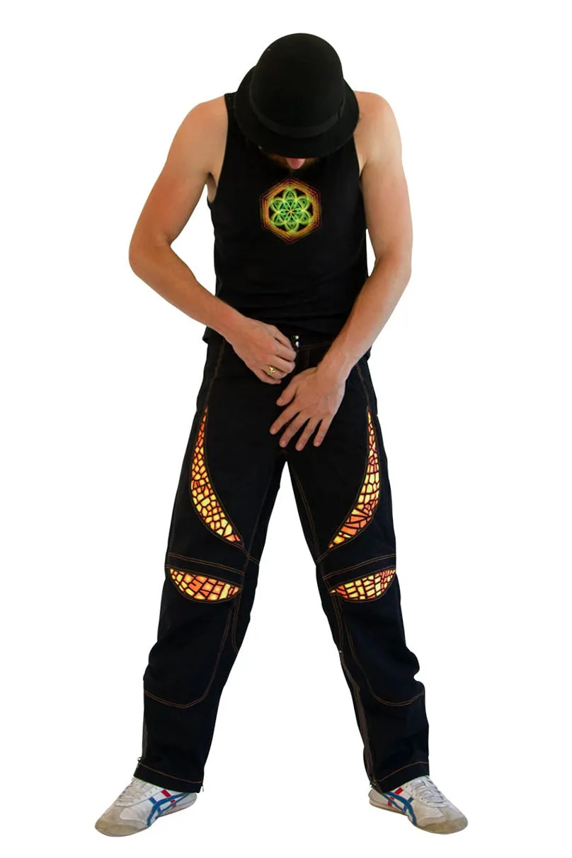 Alien Eye Pants : Fire Dragonfly