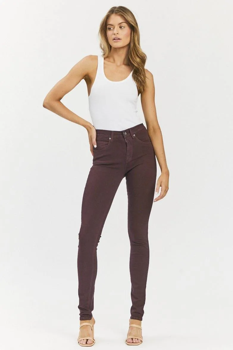 Arlene Jeans - Deep Plum - Final Sale