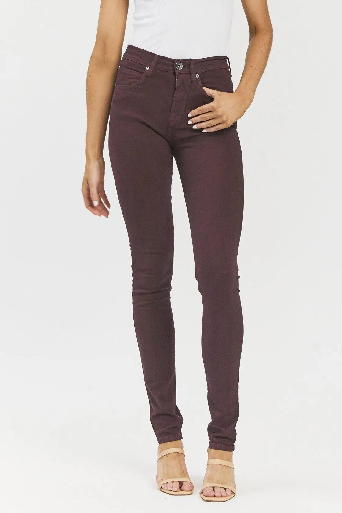 Arlene Jeans - Deep Plum - Final Sale