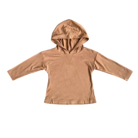 Baby Sprouts, Jersey Hoodie-Toffee