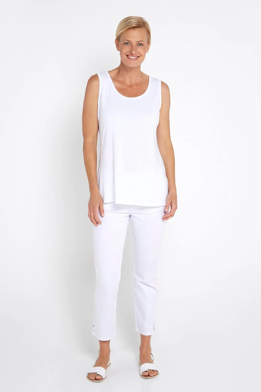 Bamboo Tank Top - White