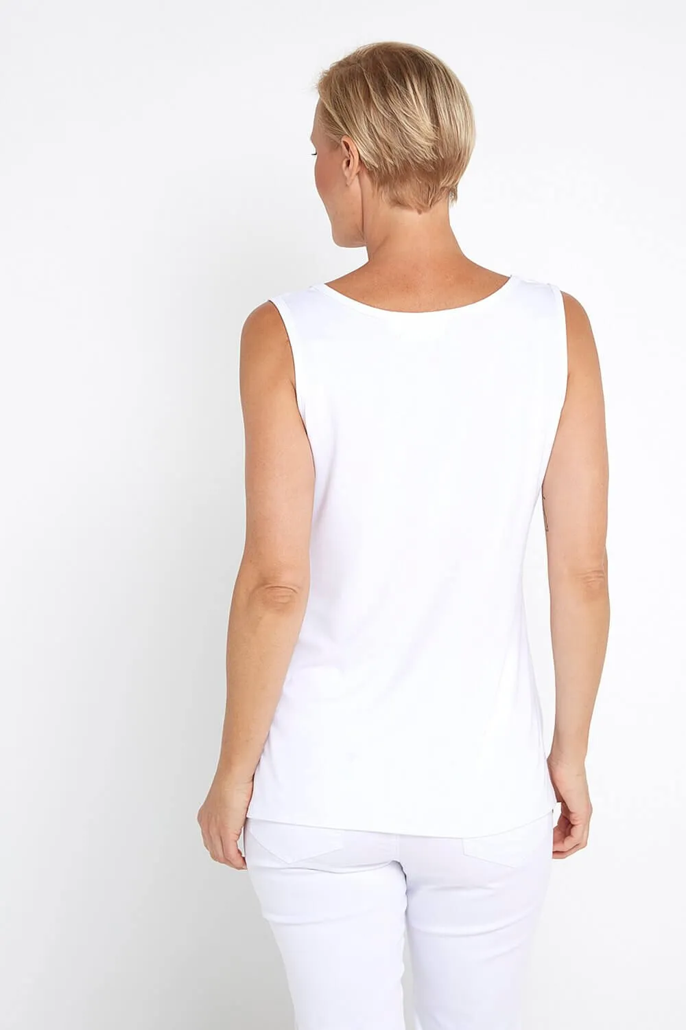 Bamboo Tank Top - White