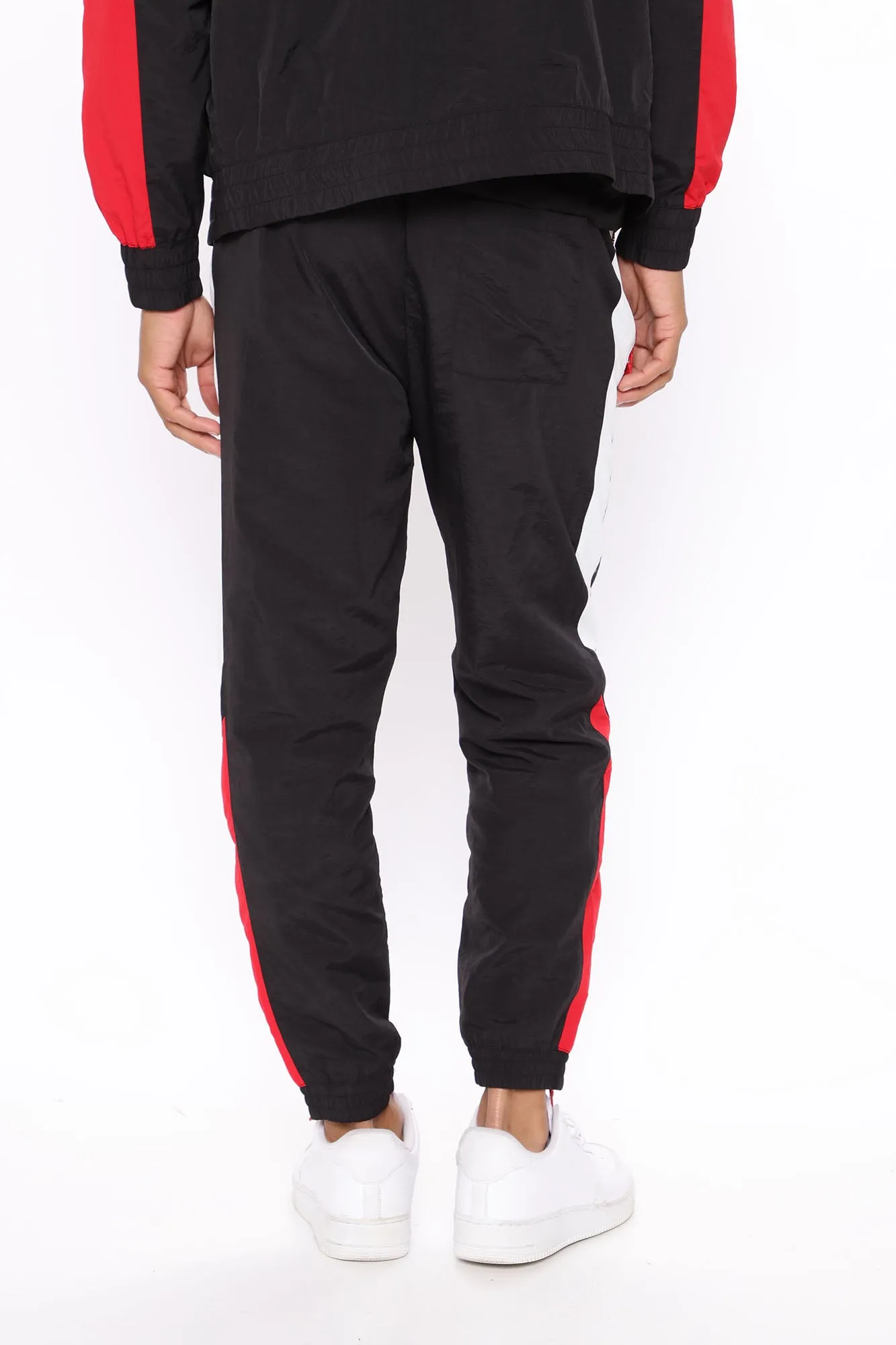 Banks Windbreaker Track Pant - Red/combo