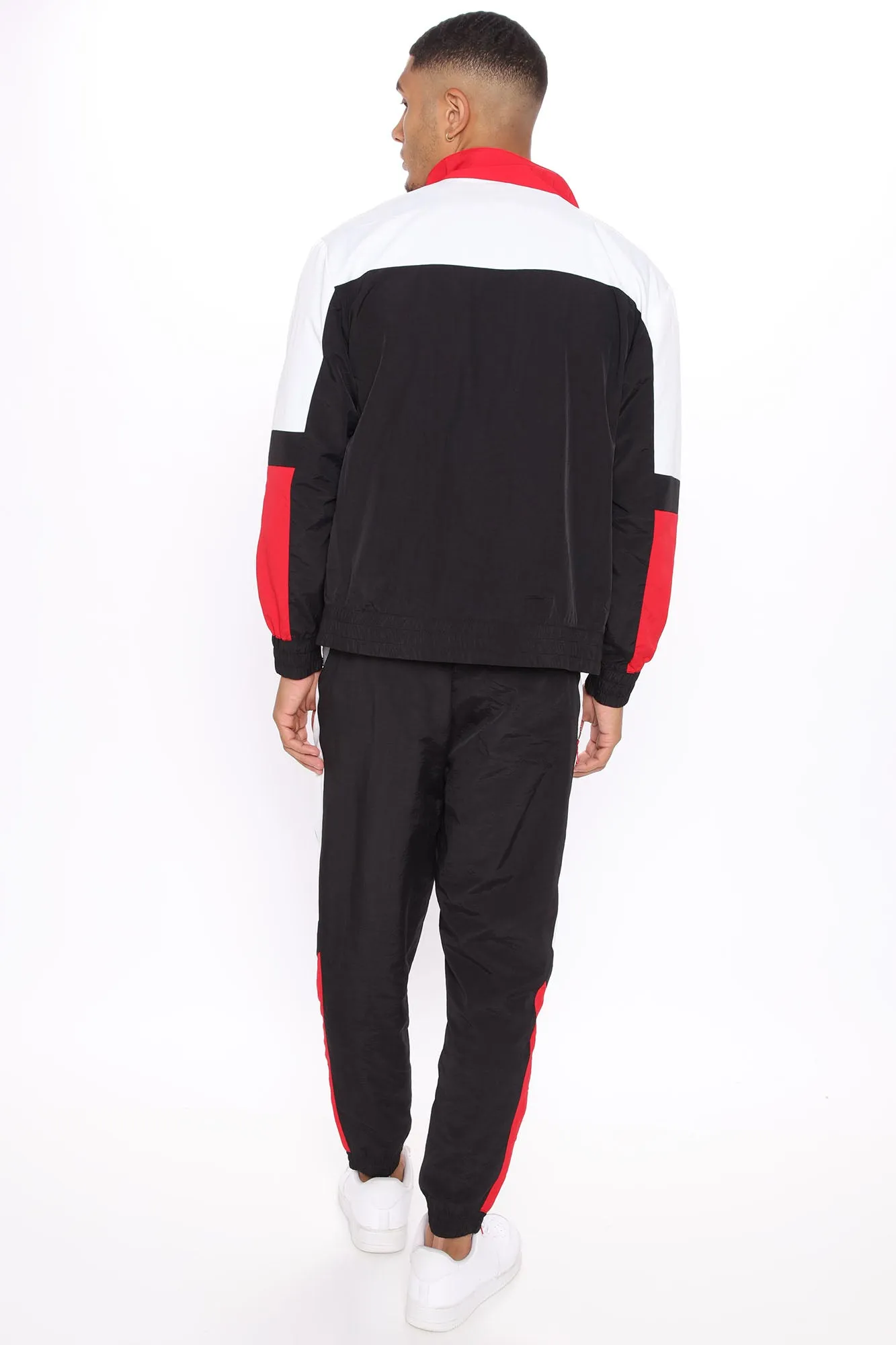 Banks Windbreaker Track Pant - Red/combo