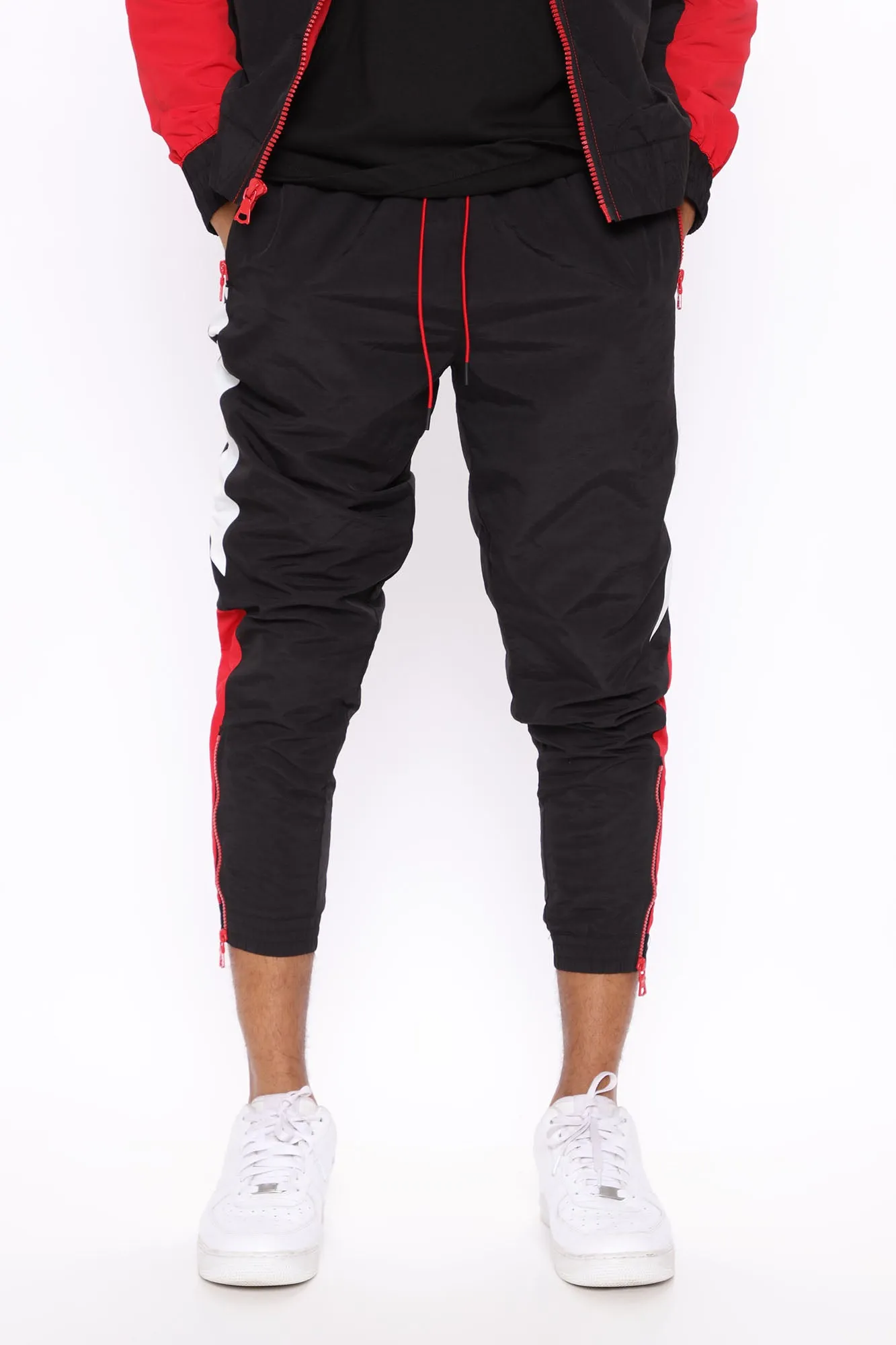 Banks Windbreaker Track Pant - Red/combo