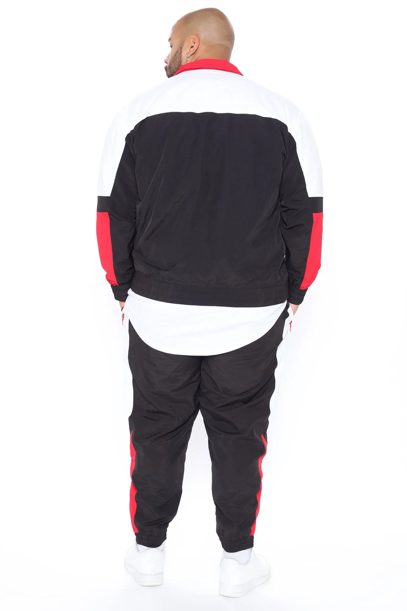 Banks Windbreaker Track Pant - Red/combo