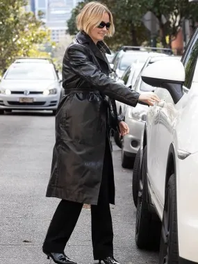 Birthday Bash Lara Bingle Leather Coat