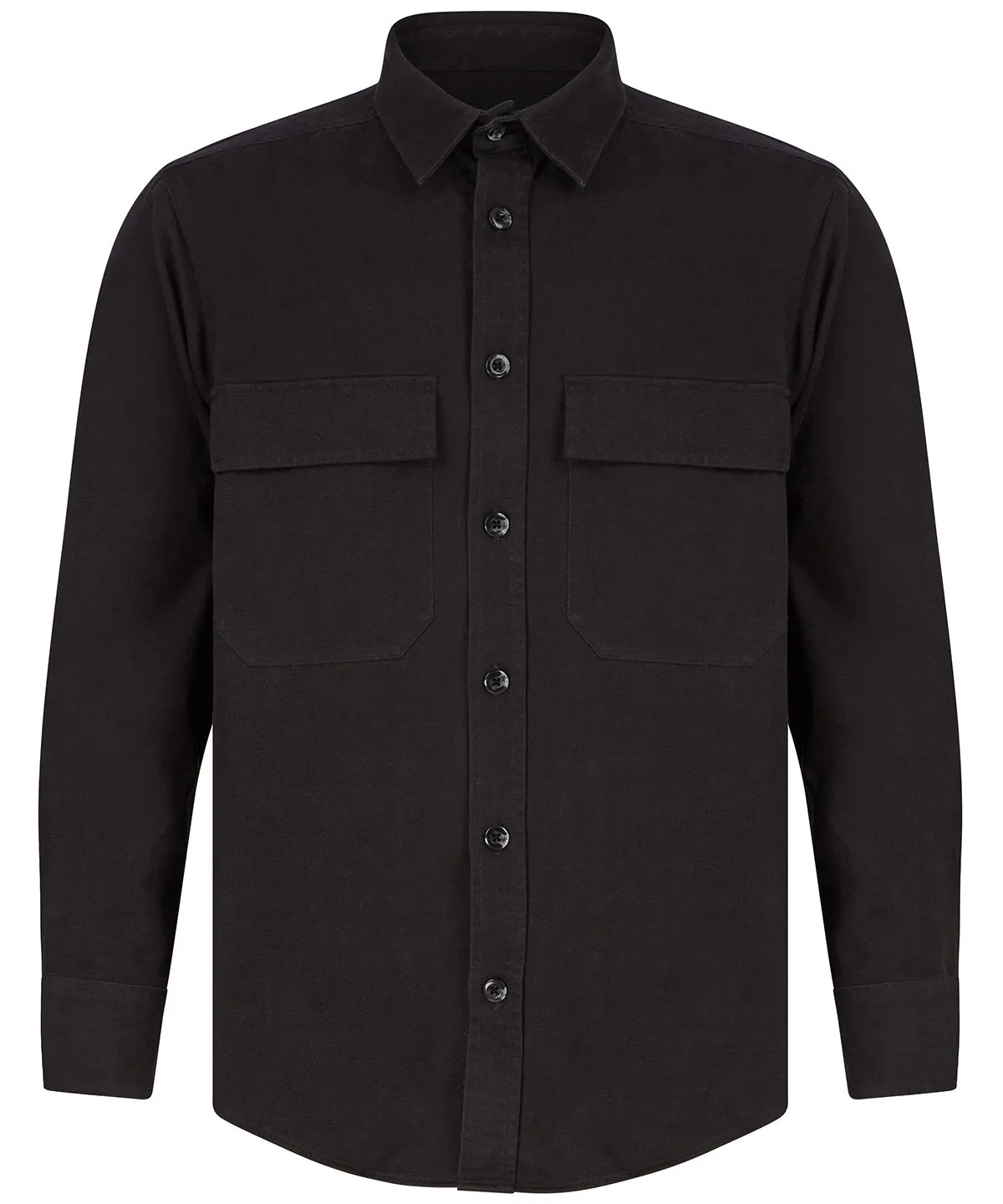 Black - Drill overshirt