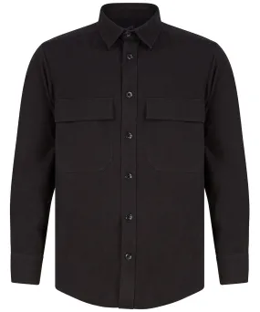 Black - Drill overshirt