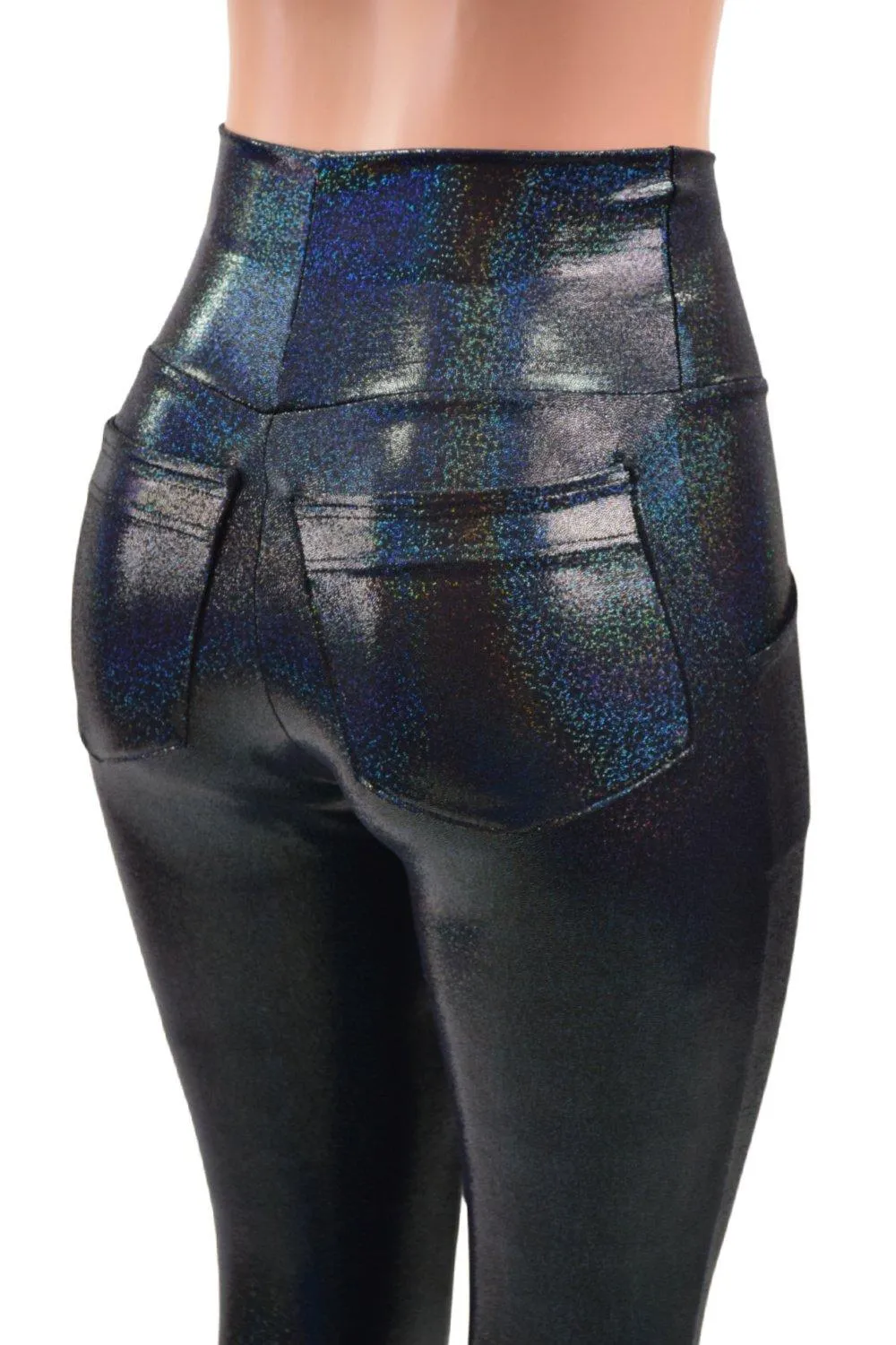 Black Holographic Pocket Leggings