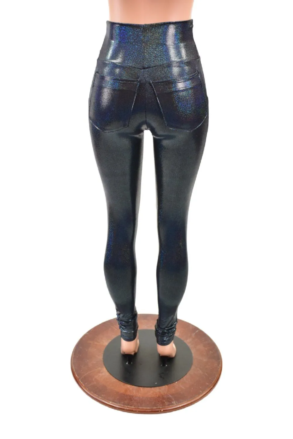 Black Holographic Pocket Leggings