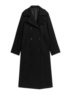 Black wool coat