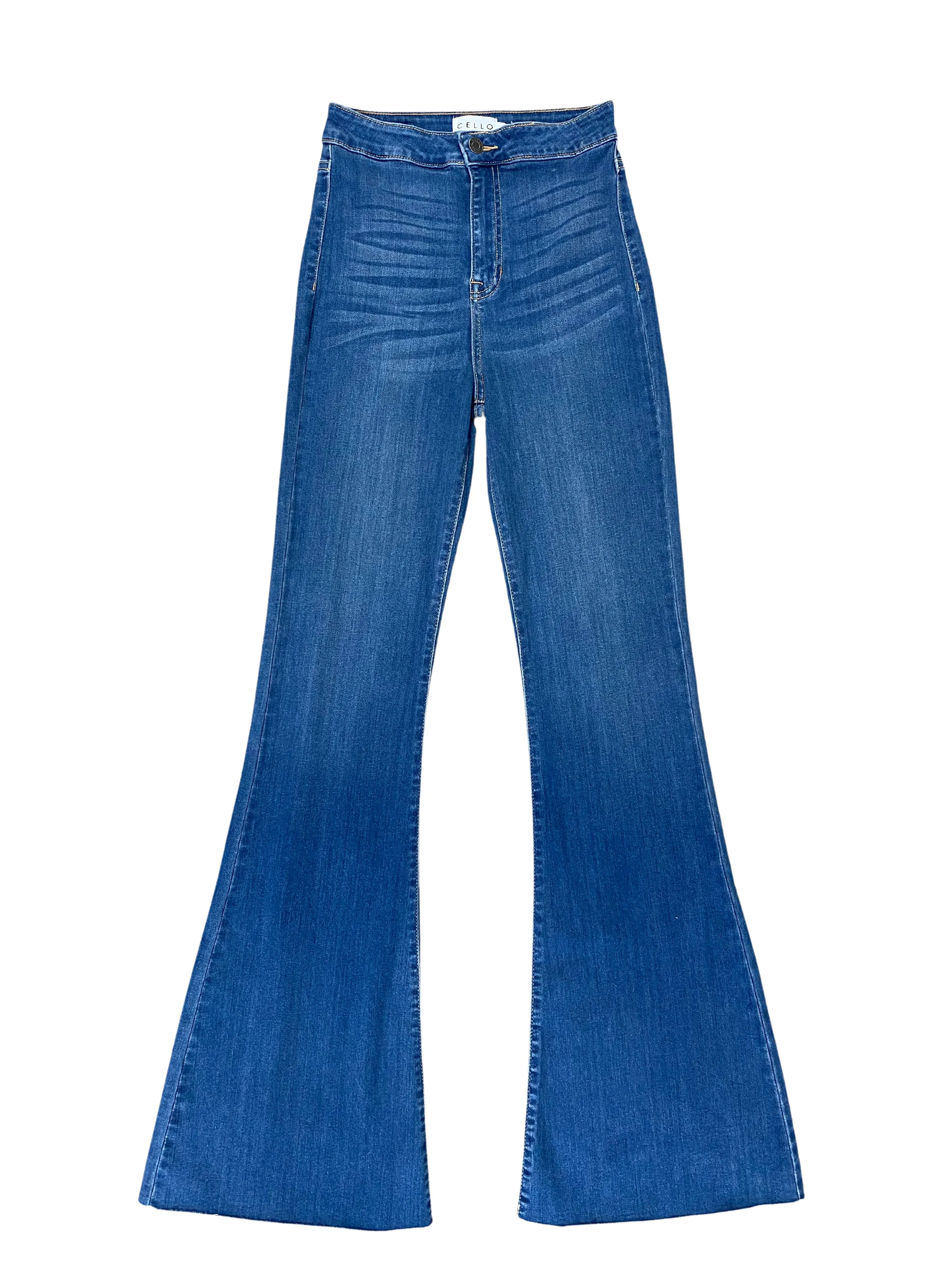 BOHO: HIGH WAISTED FLARE JEANS