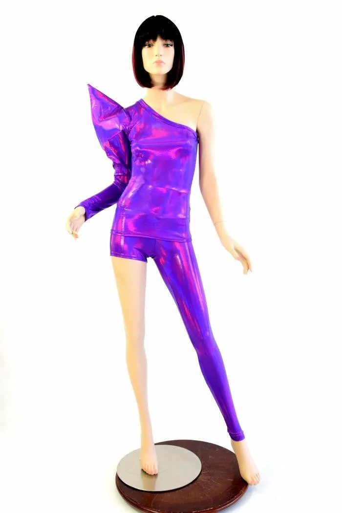 Bowie Inspired Grape Purple Holographic Set