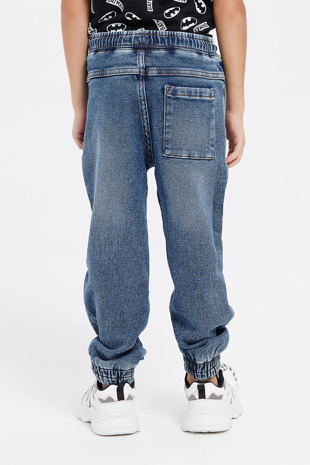 Boys Blue Denim Jogger Jeans