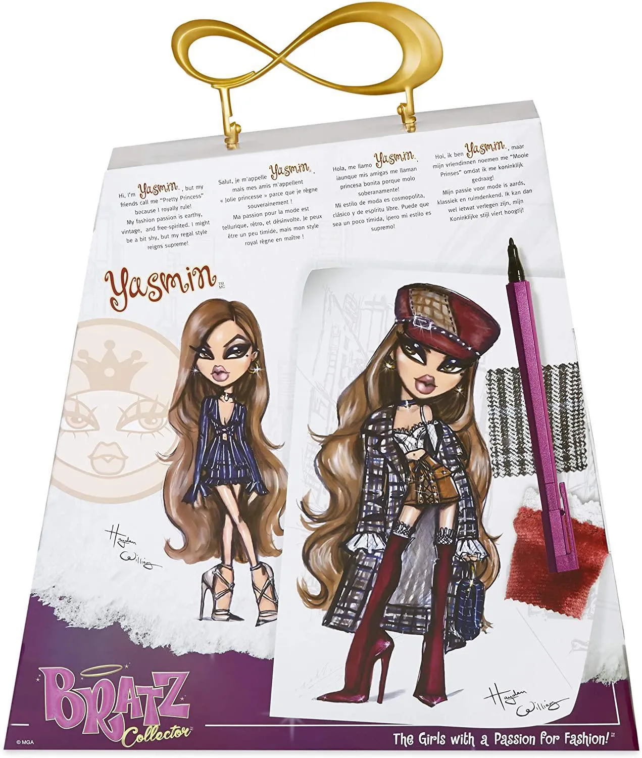 Bratz Collector Doll - Yasmin, Multicolor Deluxe Girls Doll With Mix and match Outfits- Premium 10” doll