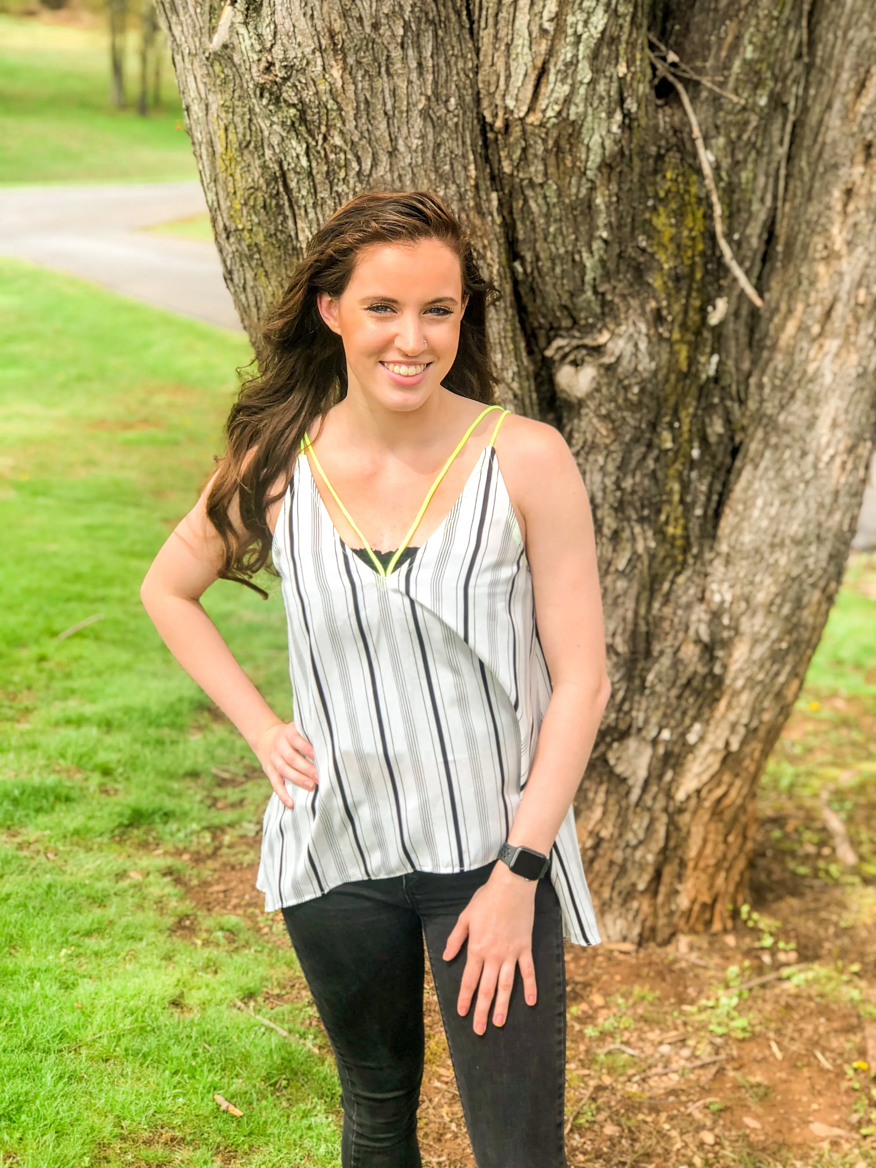 Brighter Days Neon Stripe Tank