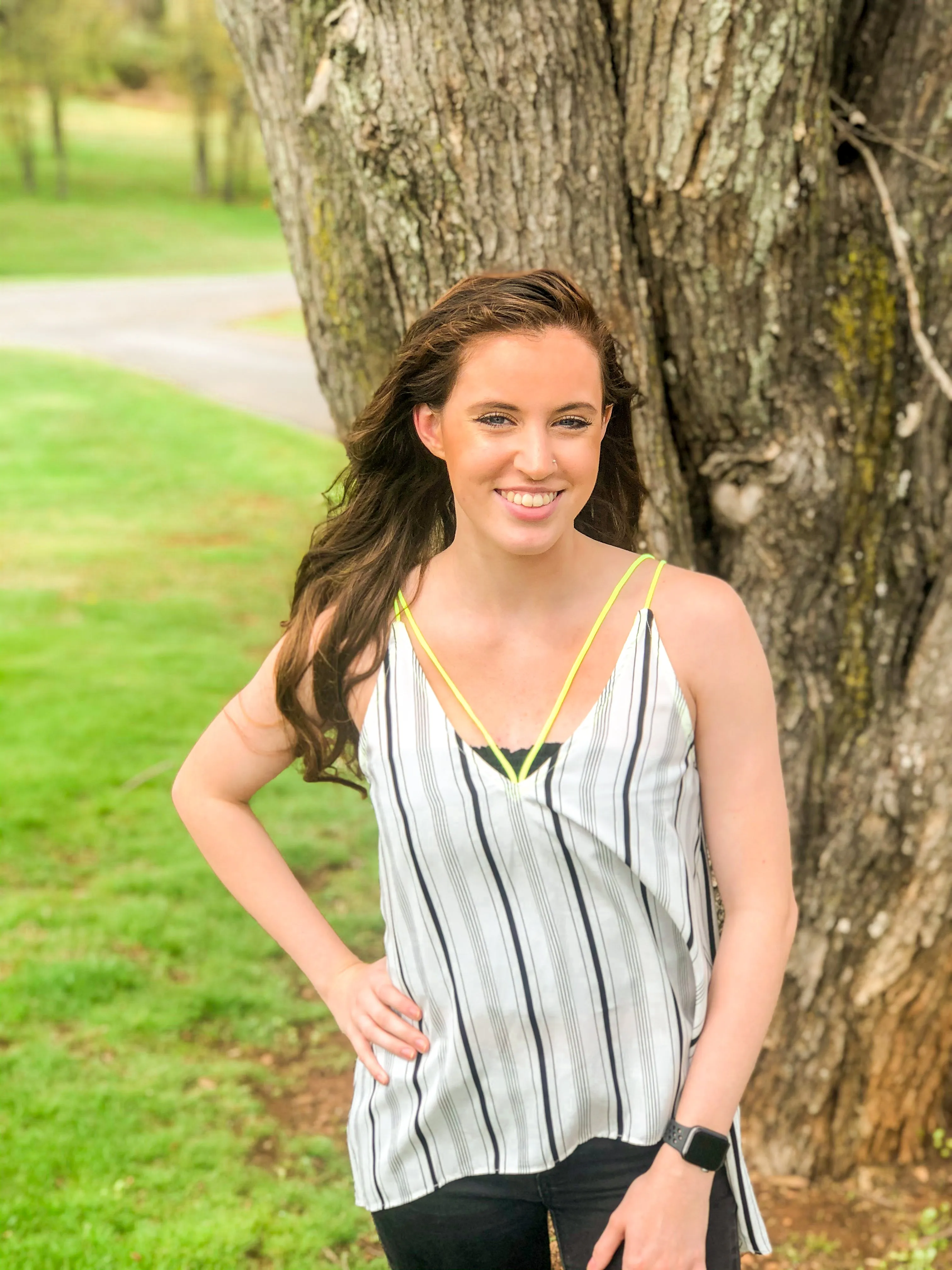 Brighter Days Neon Stripe Tank