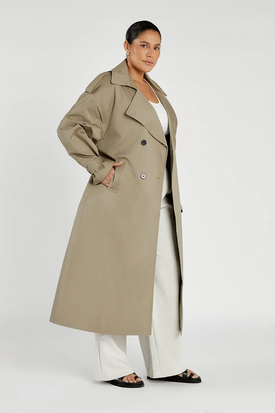 CAMERON MOSS TRENCH COAT