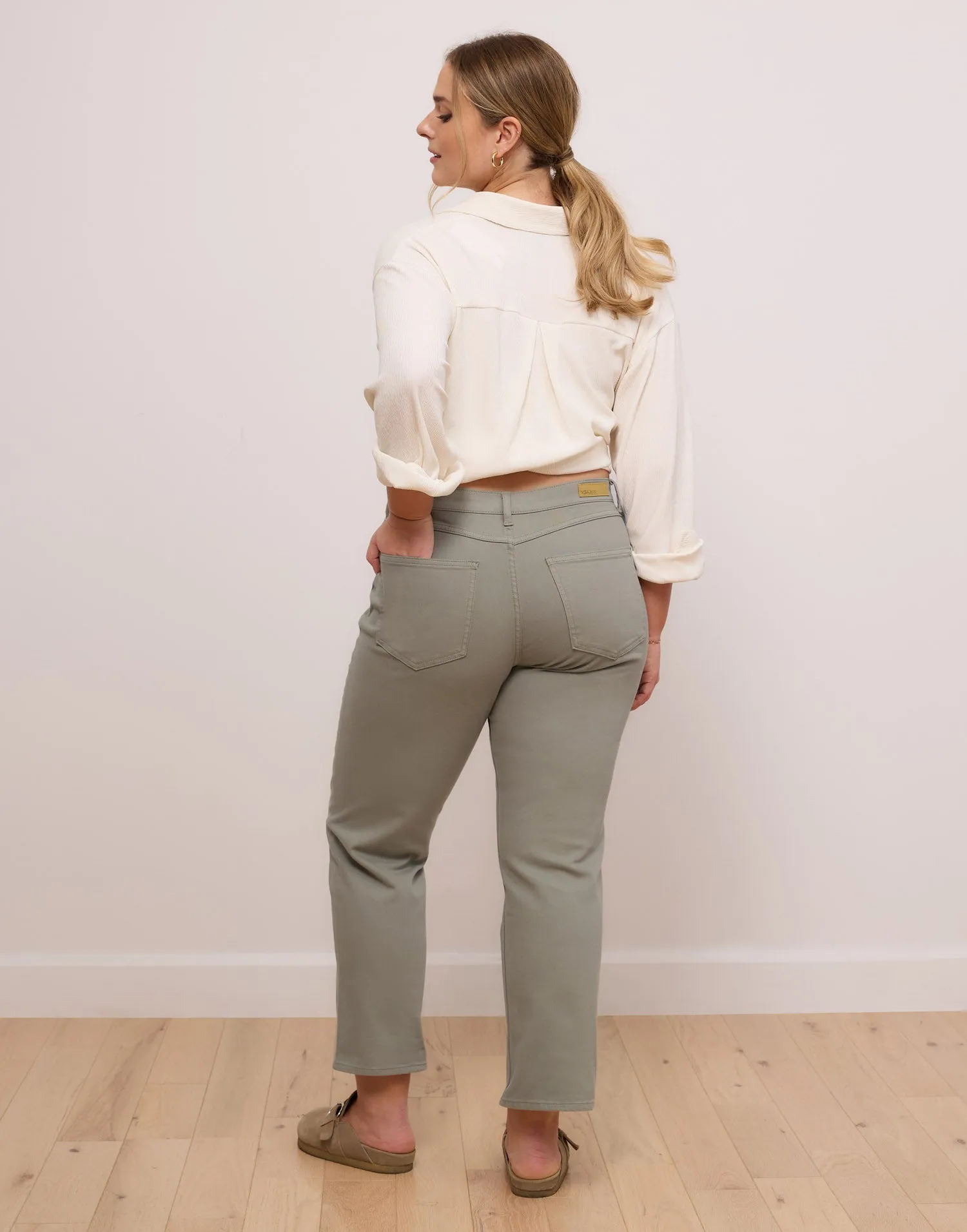 CHLOE STRAIGHT JEANS / SEA MOSS