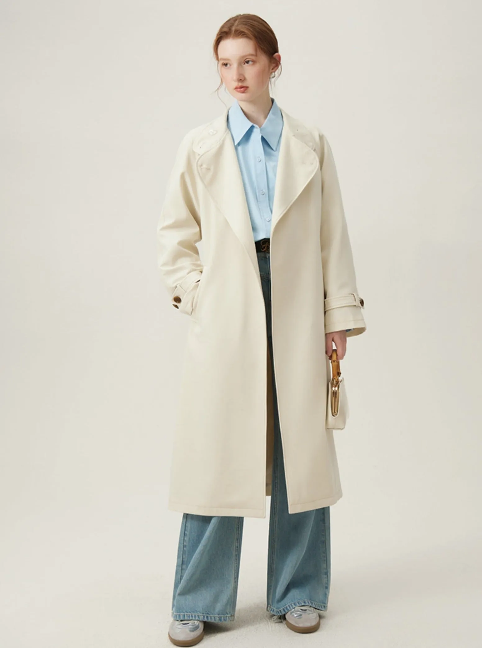 Classic Cream Trench Coat