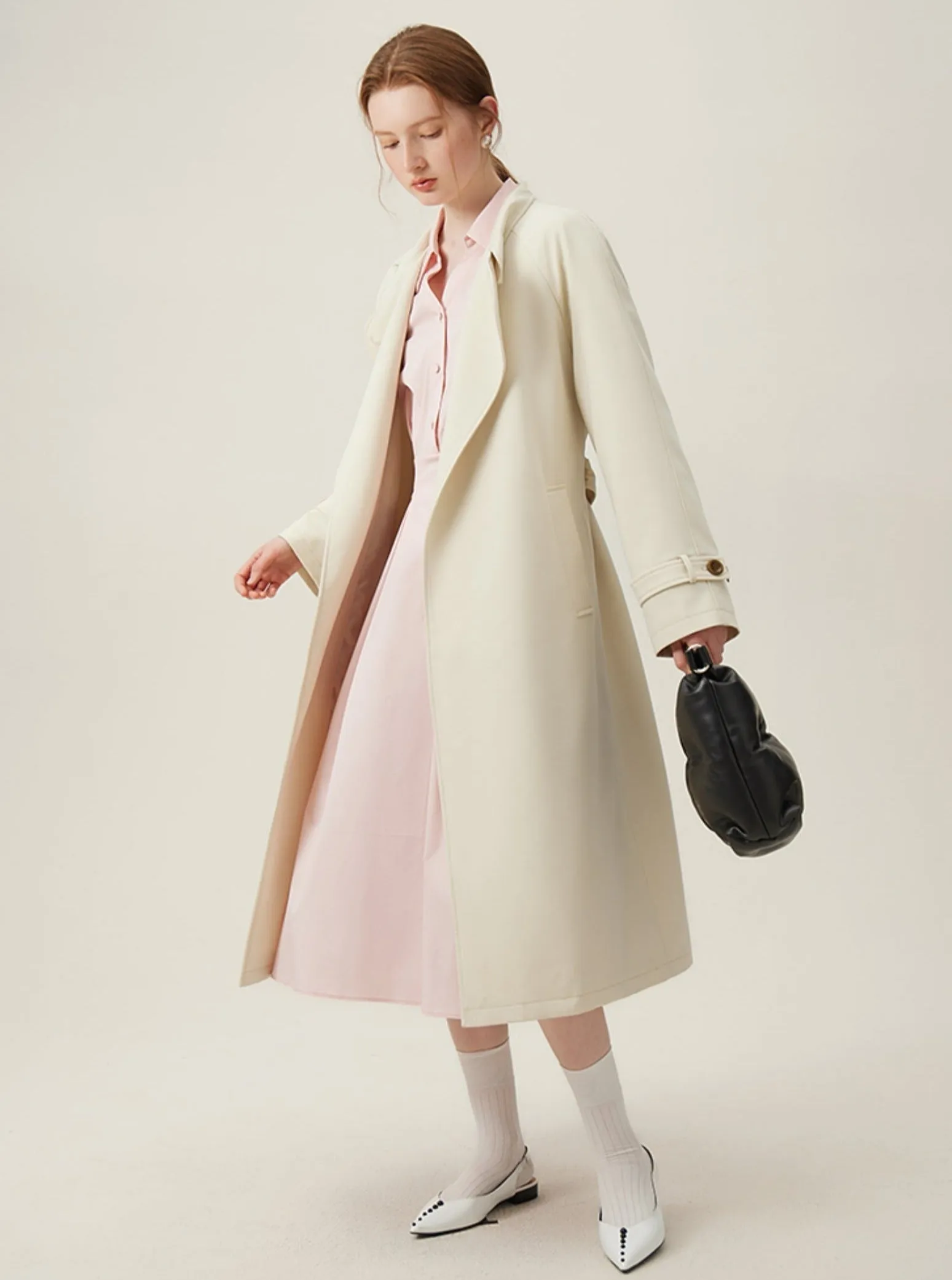 Classic Cream Trench Coat