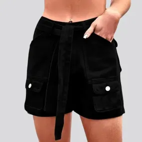 Color fashion denim shorts