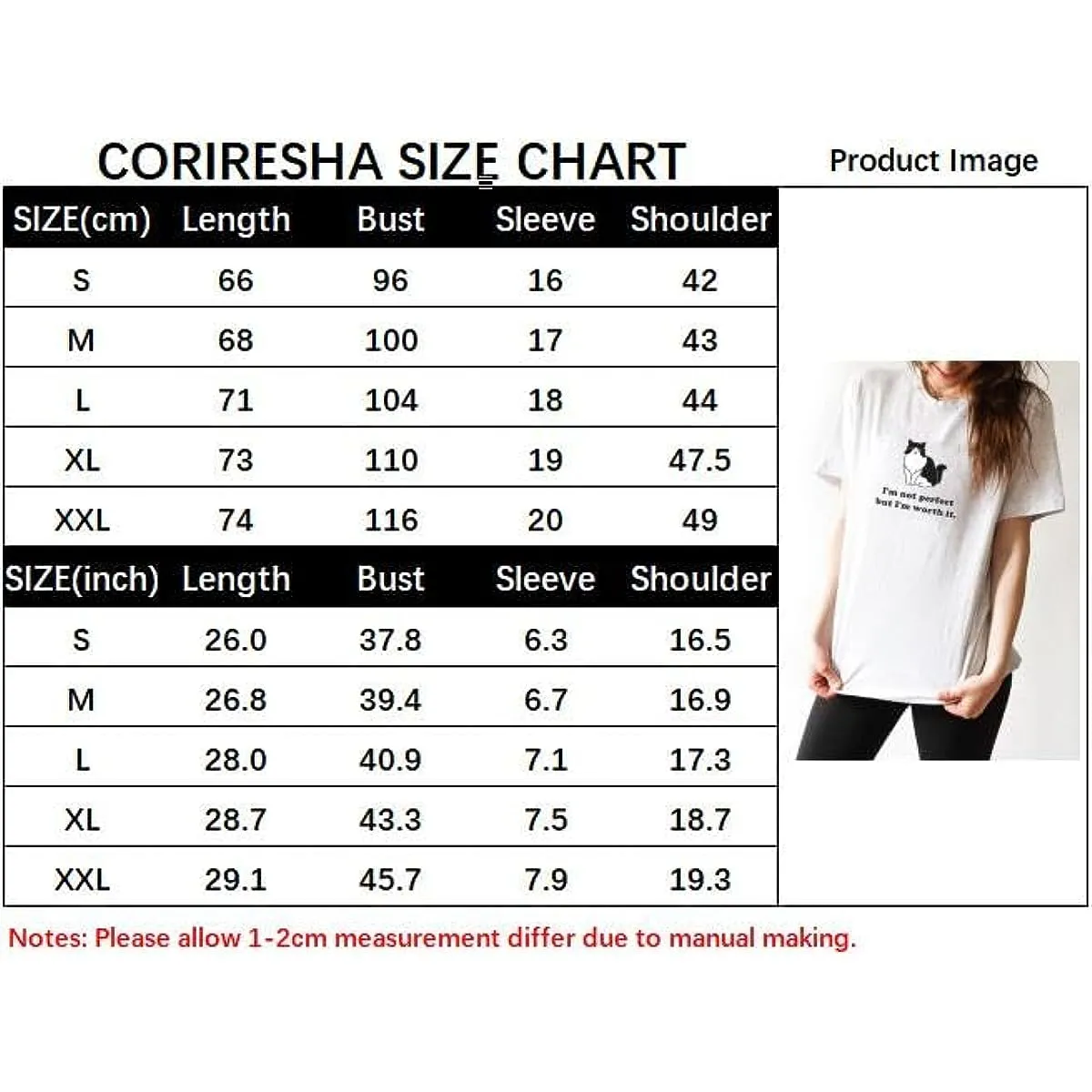 CORIRESHA Women's Cute Cat Crewneck Short Sleeve Casual Summer Letter T-Shirt