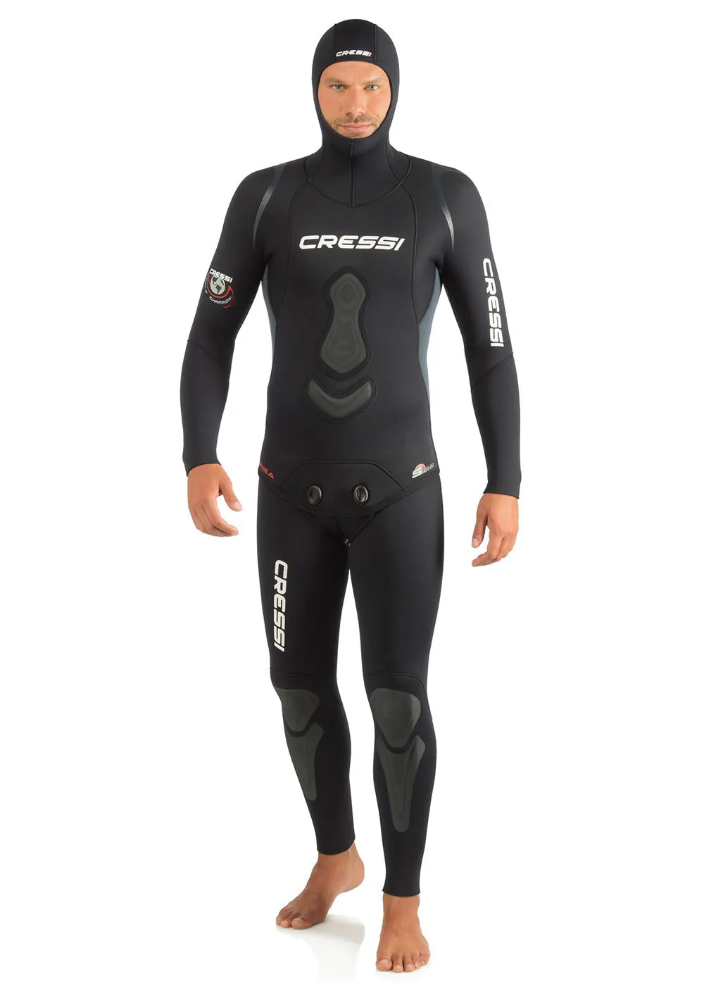 Cressi Mens Apnea 3.5mm Open Cell 2 Piece Wetsuit