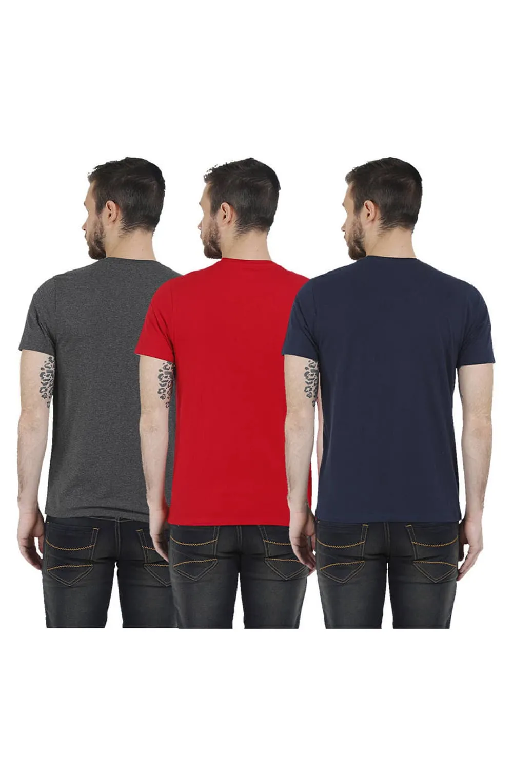 Crew Neck Muscle Fit Half Sleeves Tees