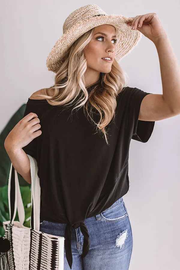 Cruising To California Tie Top In Black