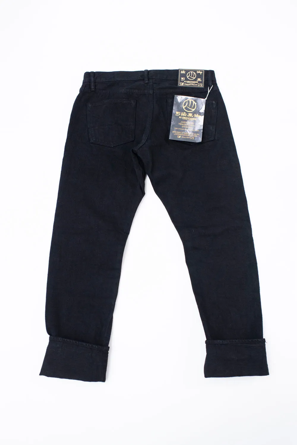 D1864S - 14oz "Kurozome" Selvedge Jeans Relaxed Taper - Black